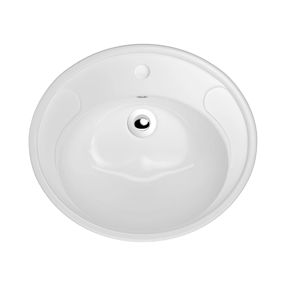 American Standard Studio 500 Semi Recessed Basin - I Tap Hole Overflow - Inc Fixing Kit