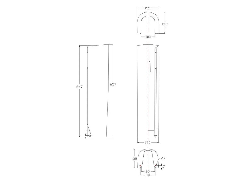 American Standard Studio Full Pedestal Only