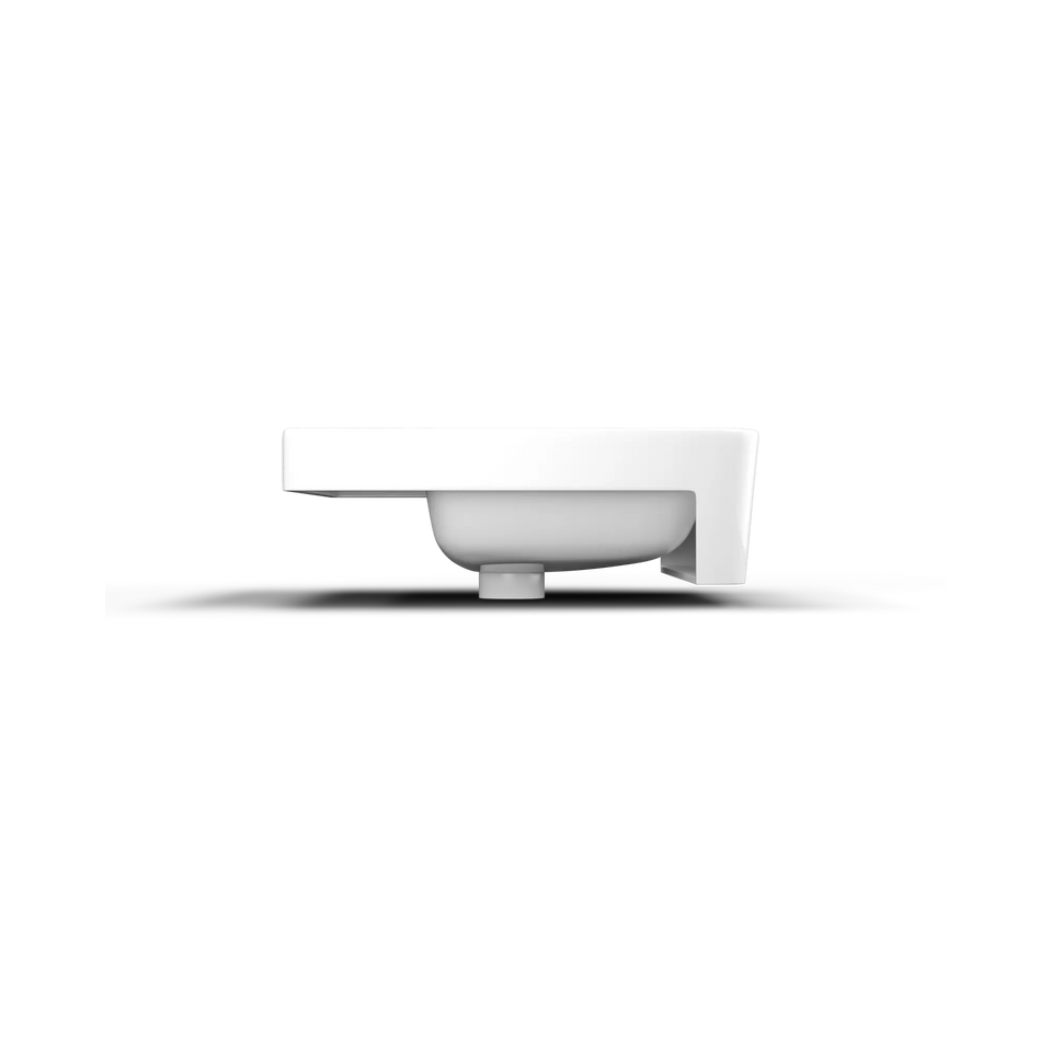 American Standard Heron Square 500 Semi Recessed Basin - 1 Taphole - Overflow