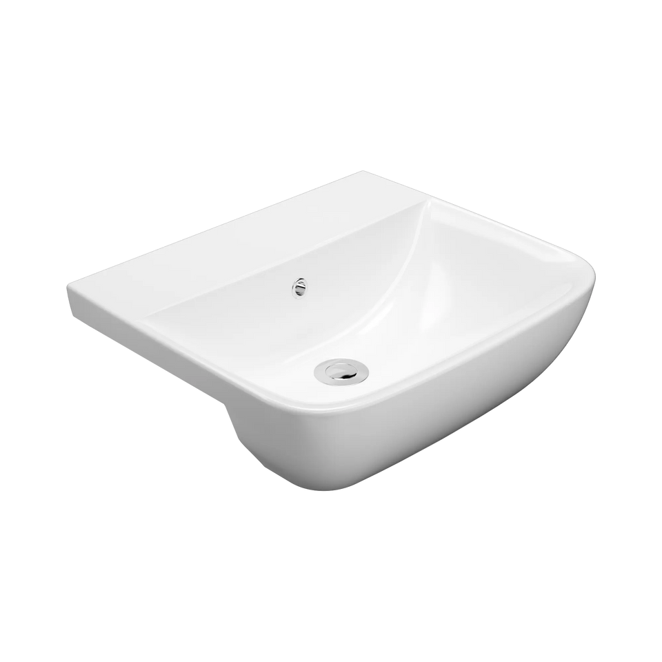 American Standard Cygnet 500 Semi Recessed Basin - No Taphole - Overflow