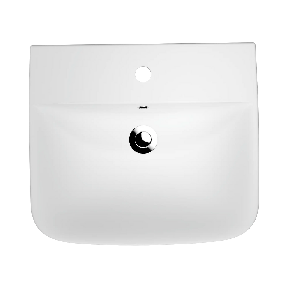 American Standard Cygnet 500 Semi Recessed Basin - 1 Taphole - Overflow