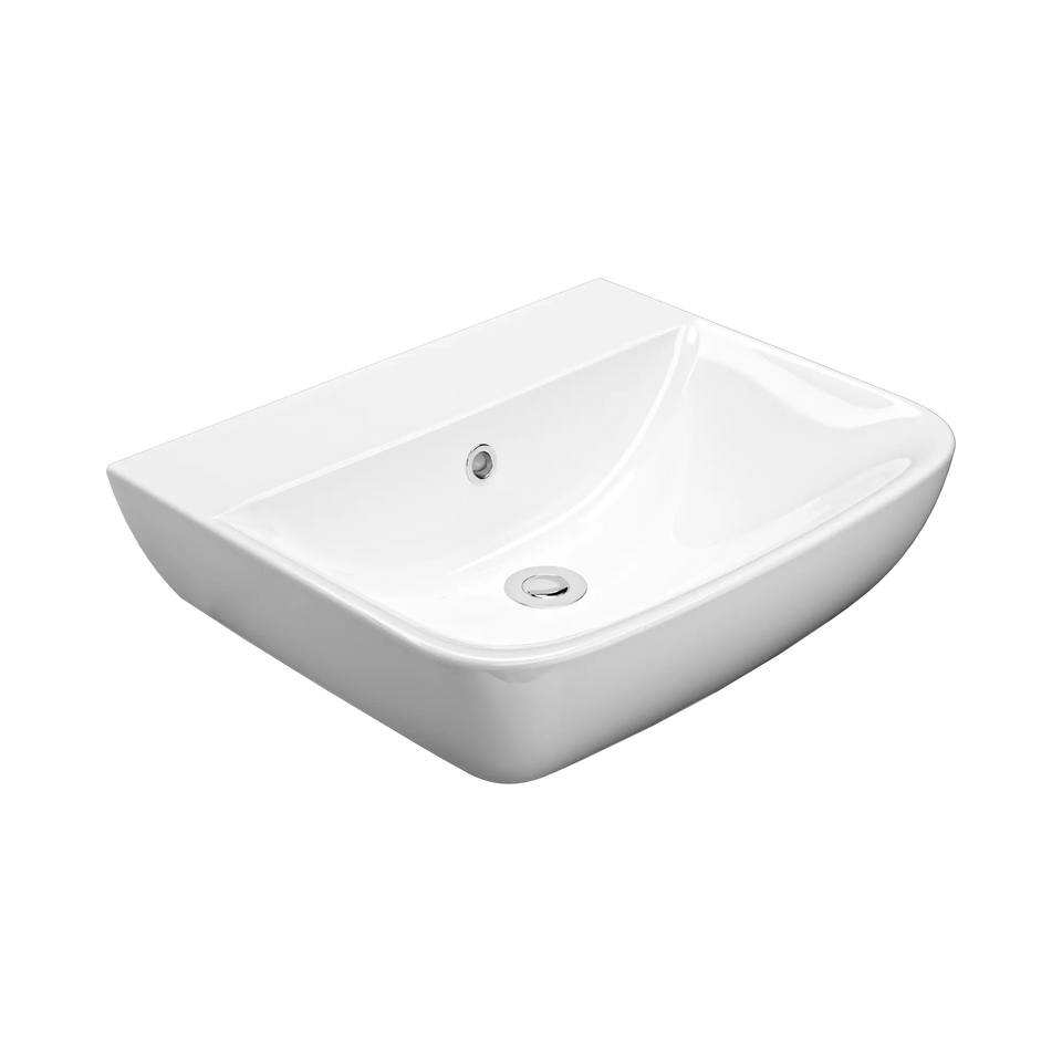 American Standard Cygnet 550 Wall Basin - No Taphole - Overflow - Inc Fixing Kit