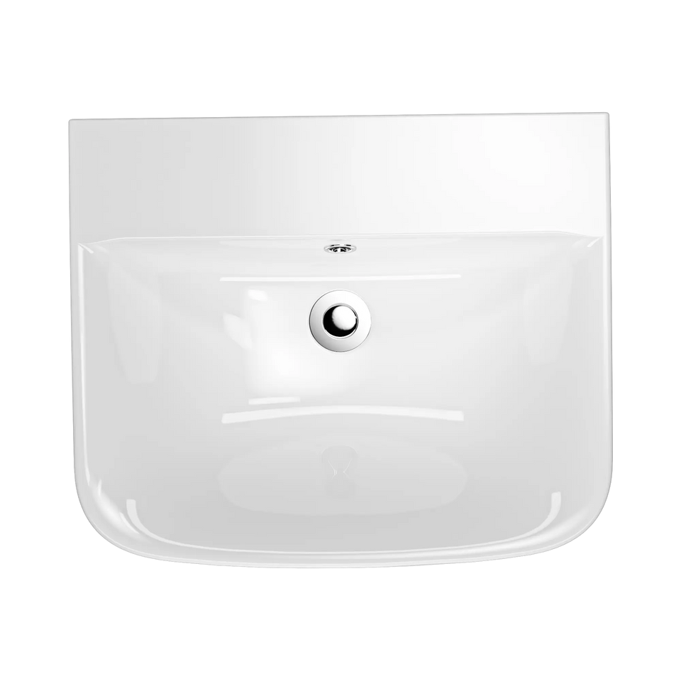 American Standard Cygnet 550 Wall Basin - No Taphole - Overflow - Inc Fixing Kit