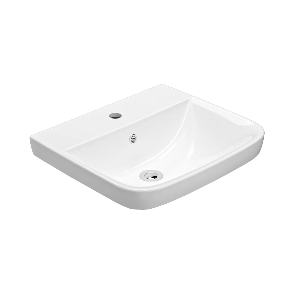 American Standard Cygnet 500 Semi Inset Basin -1 Taphole - Overflow