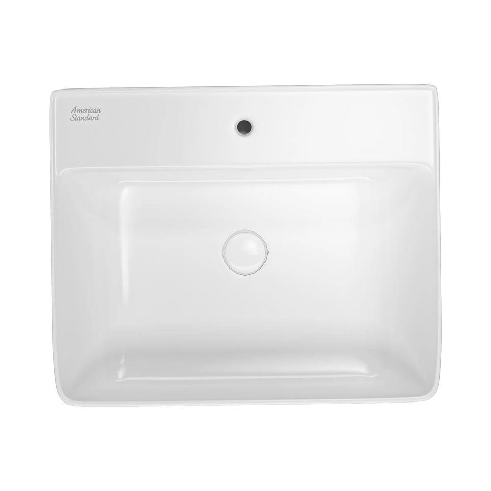 American Standard Acacia 550 SupaSleek Semi Recessed Basin - 1 Tap Hole - Overflow