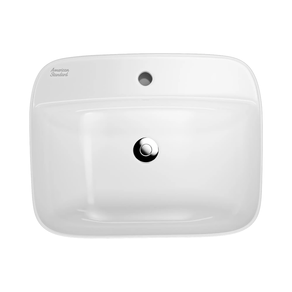 American Standard Signature 550 Semi Recessed Basin - 1 Tap Hole - Overflow