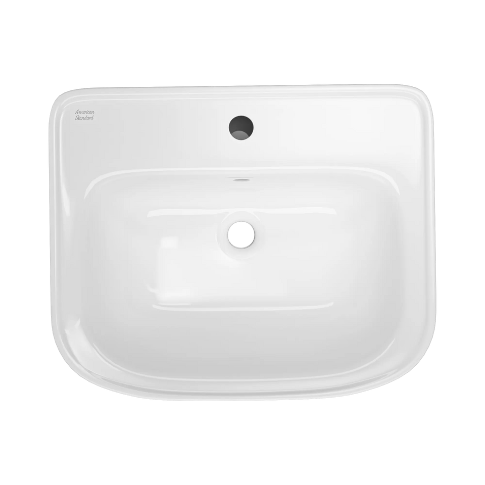 American Standard Loven 550 Wall Hung Basin - 1 Tap Hole - Overflow