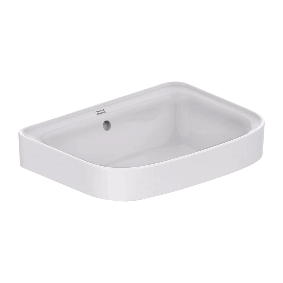 American Standard Loven 500 Semi Inset Basin - No Tap Hole - Overflow