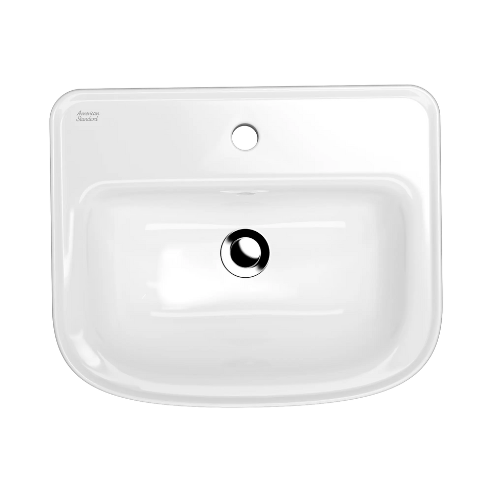 American Standard Loven 510 Semi-Recessed Basin - 1 Tap Hole - Overflow
