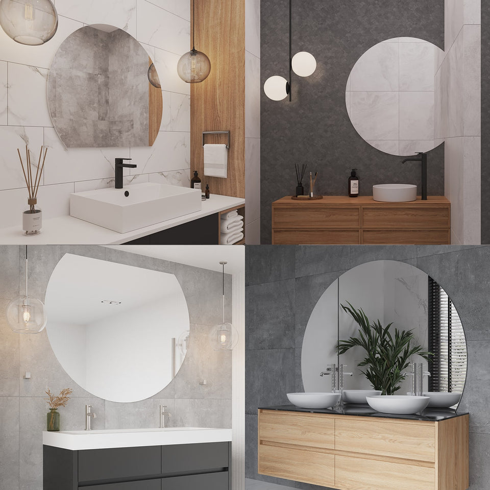 Ablaze HD1290GTD D-Shaped Polished Edge Mirror with Demister (HD1290GTD) 5