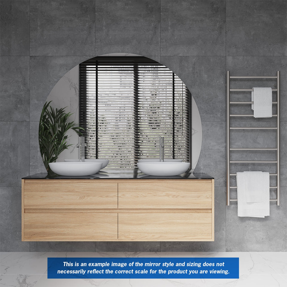 Ablaze HD1511GTD D-Shaped Polished Edge Mirror with Demister (HD1511GTD) 4