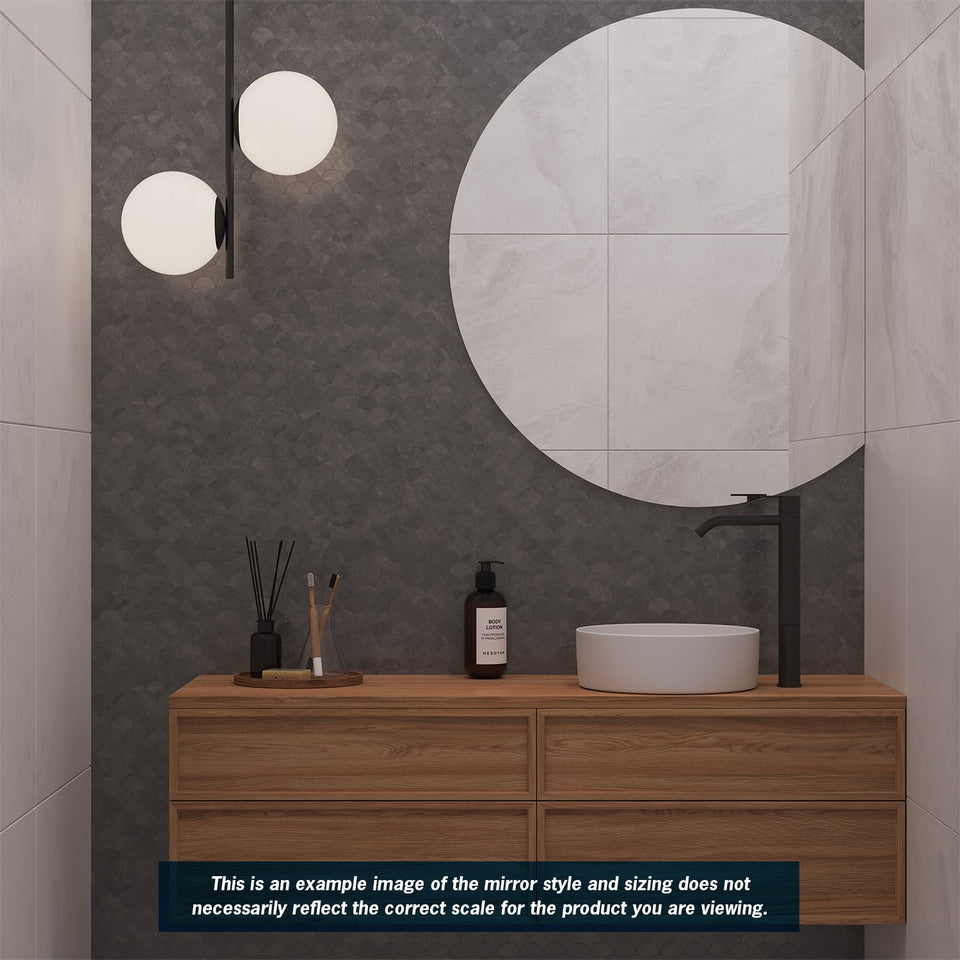 Ablaze HD9075GTD D-Shaped Polished Edge Mirror with Demister (HD9075GTD) 4