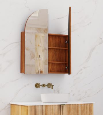 Fifth Avenue Arka Shaving Cabinet - Tasmanian Blackwood / 500mm (ARKA5010TASBW)