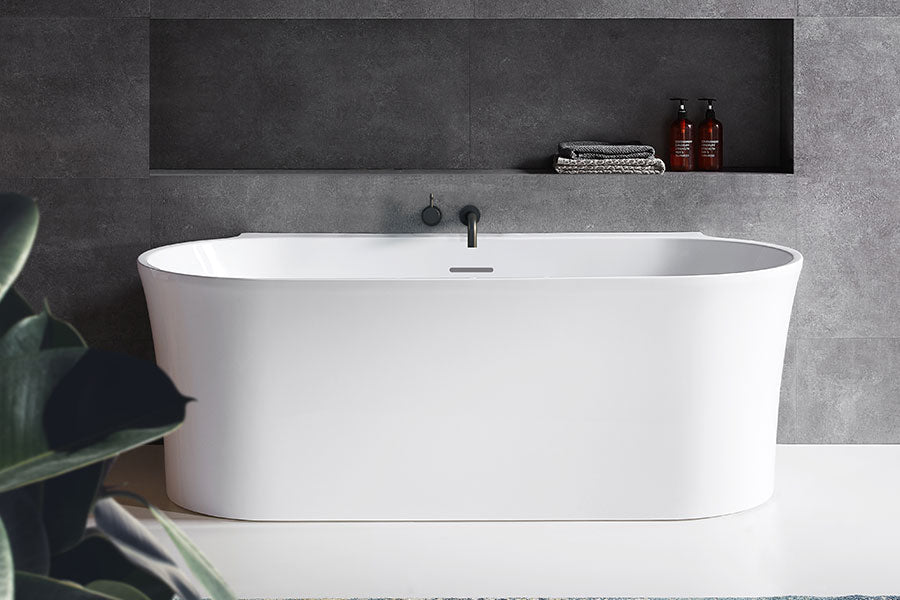 AU1700MWIO | Aurora 1500-1700 Back To Wall Freestanding Bath