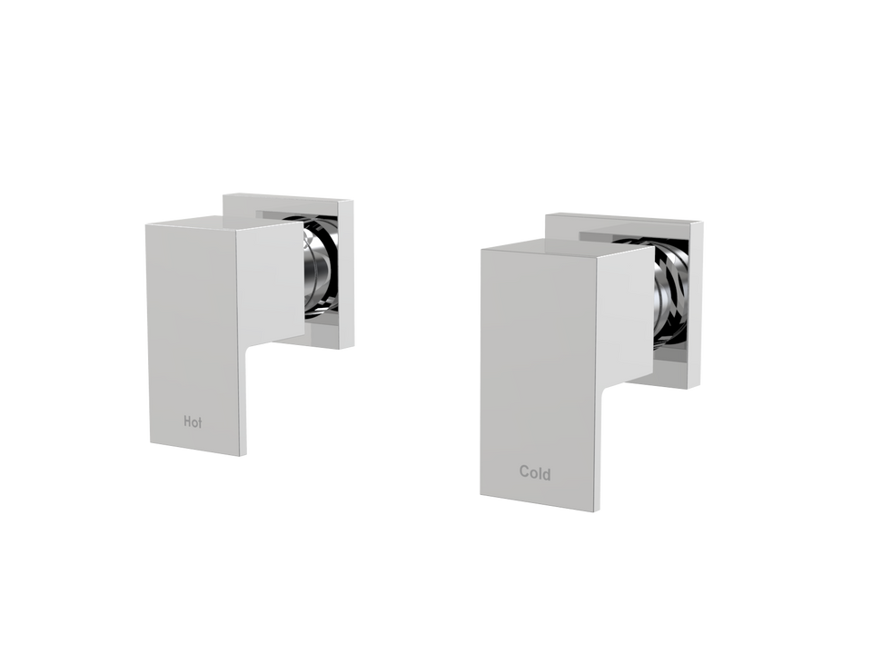 PAR Taps Burj Top Assemblies Wall Pair - Chrome (B20.082.1.01)
