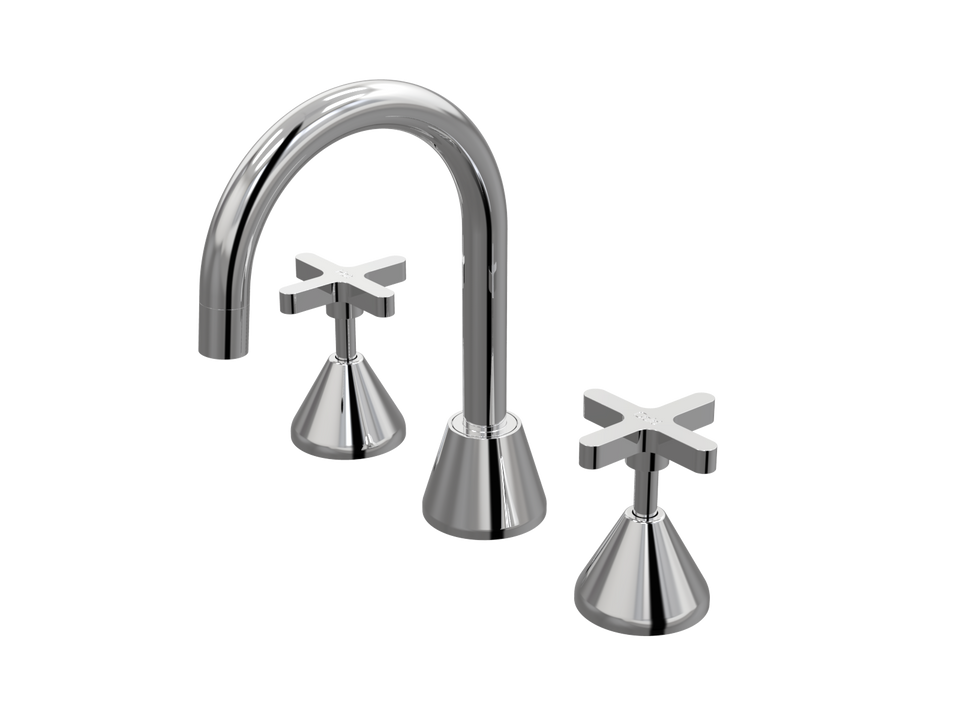 PAR Taps Forme Basin Set Swivel - Chrome (B27.011.1.01)