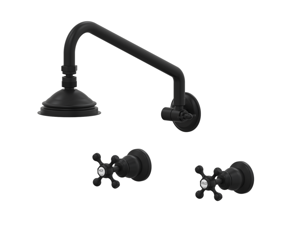 PAR Taps Tudor Shower Set - Matt Black (B31.031.1.34)