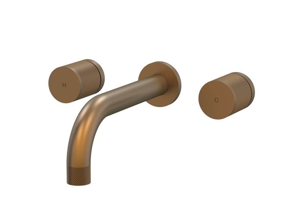 PAR Taps IDK Wall Bath Set 160mm Fixed - Burnished (B38.021.2.52)