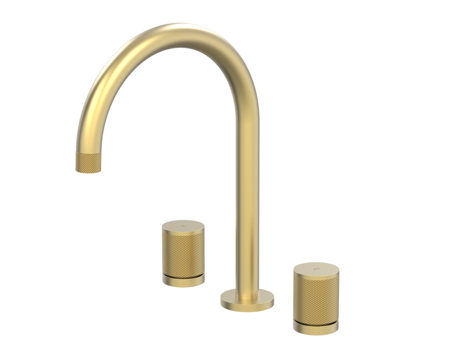 PAR Taps IDK Sink Set Hob Swivel - Brushed Brass (B38.051.2.41)