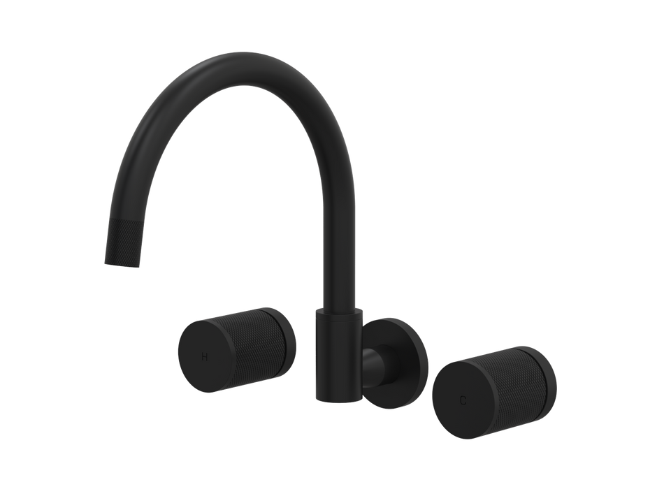 PAR Taps IDK Spa Set Wall Swivel - Matt Black (B38.062.2.34)