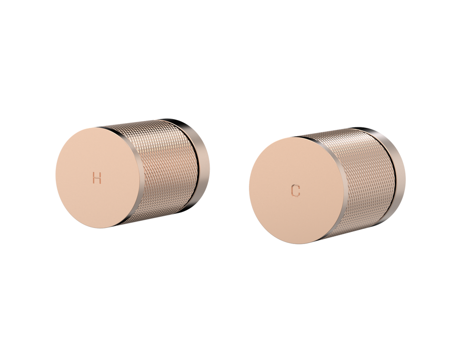 PAR Taps IDK Top Assemblies Wall Pair - Brushed Rose Gold (B38.082.2.21)