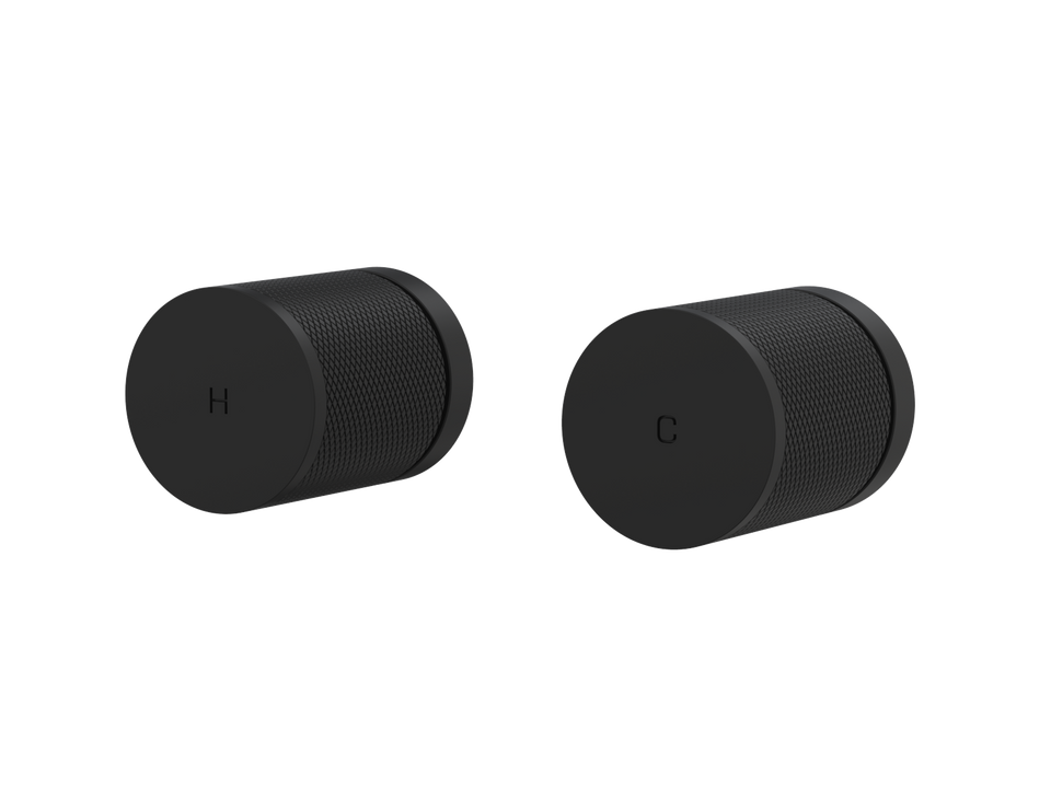 PAR Taps IDK Top Assemblies Wall Pair - Matt Black (B38.082.2.34)