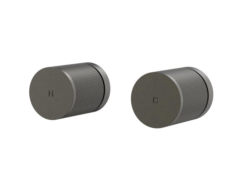 PAR Taps IDK Top Assemblies Wall Pair - Volcanic Grey (B38.082.2.54)
