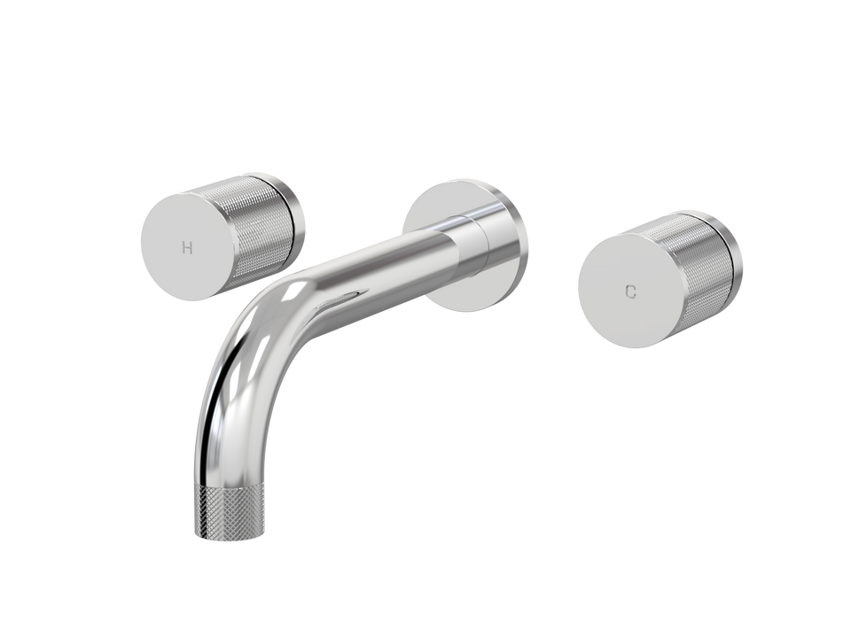 PAR Taps IDK Wall Basin Set - 200mm - Chrome (B38.152.2.01)