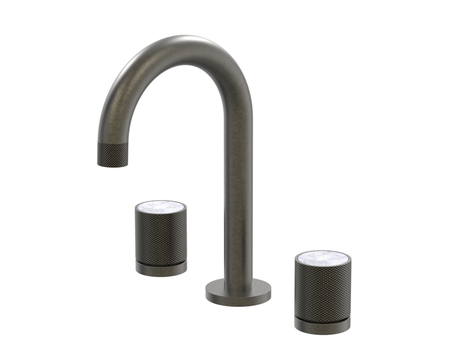 PAR Taps IDK Marble Basin Set Swivel Bianco Marble - Volcanic Grey (B39.011.1.54)