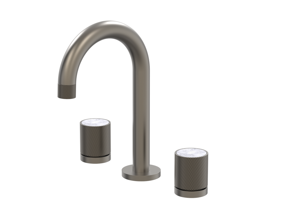 PAR Taps IDK Marble Basin Set Swivel Bianco Marble - Gunmetal (B39.011.1.23)