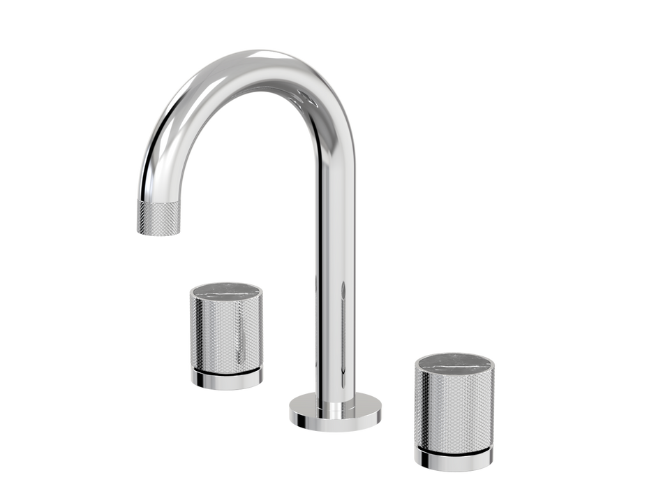 PAR Taps IDK Marble Basin Set Swivel Nero Marble - Chrome (B39.011.2.01)