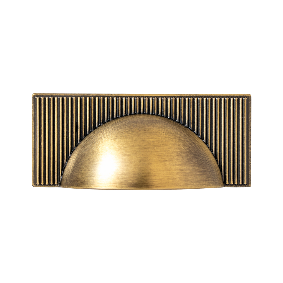 Momo Handles Barrington Cup Pull Dark Brushed Brass