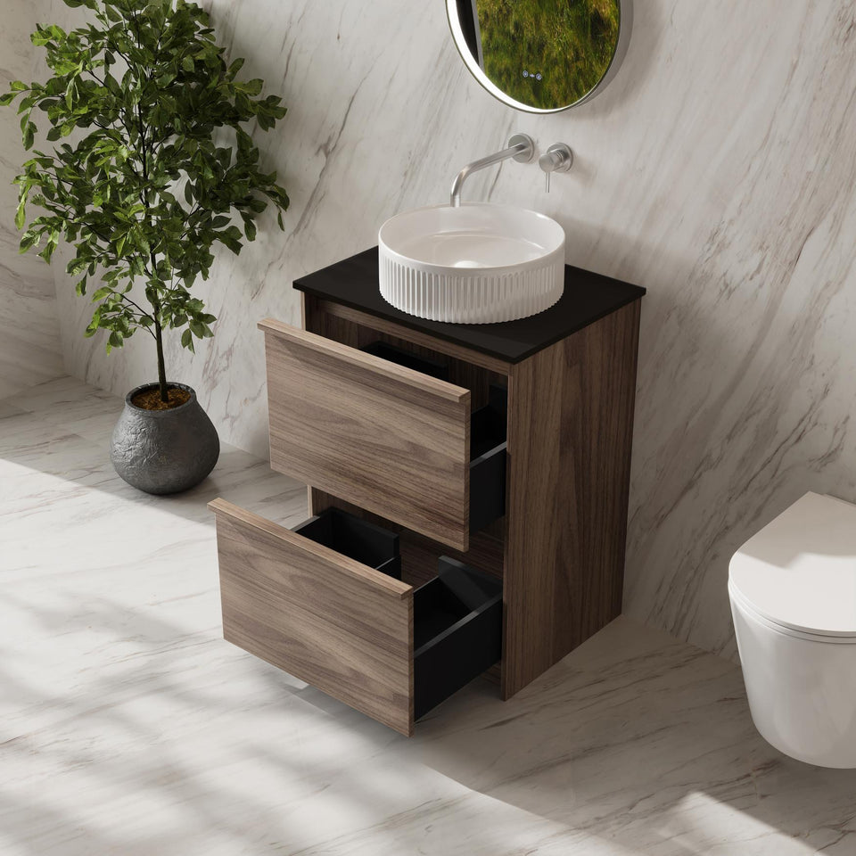 Bella 600mm Freestanding Cabinet Notaio Walnut - BE-60F-BK_3