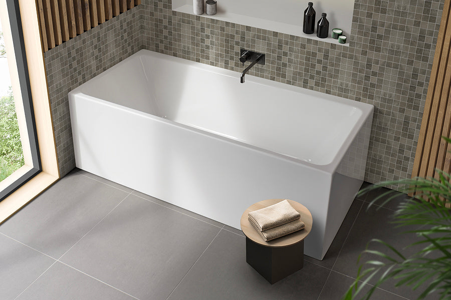BI1700W | Bianco Back-to-Wall / Corner Freestanding Bath