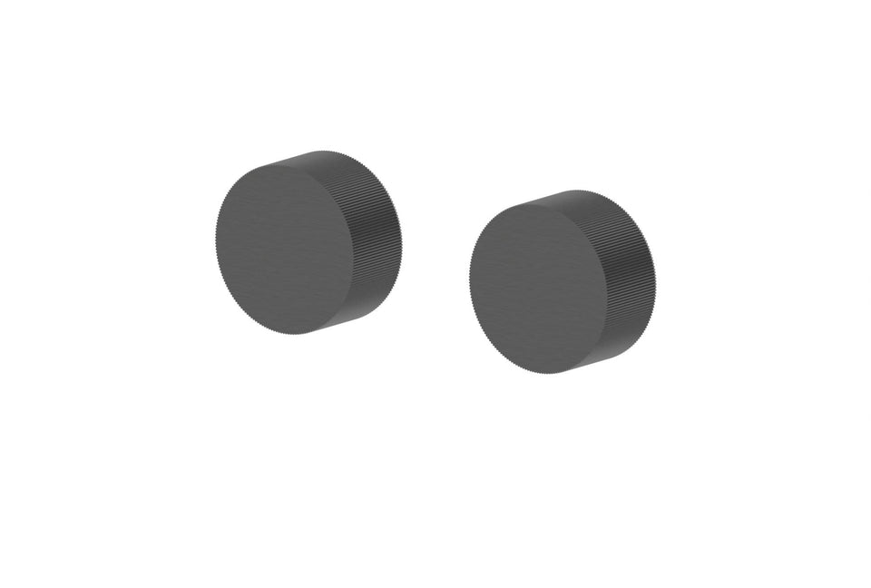 Ovia Milan Wall Tap Assemblies Brushed Gunmetal 1/4 Turn
