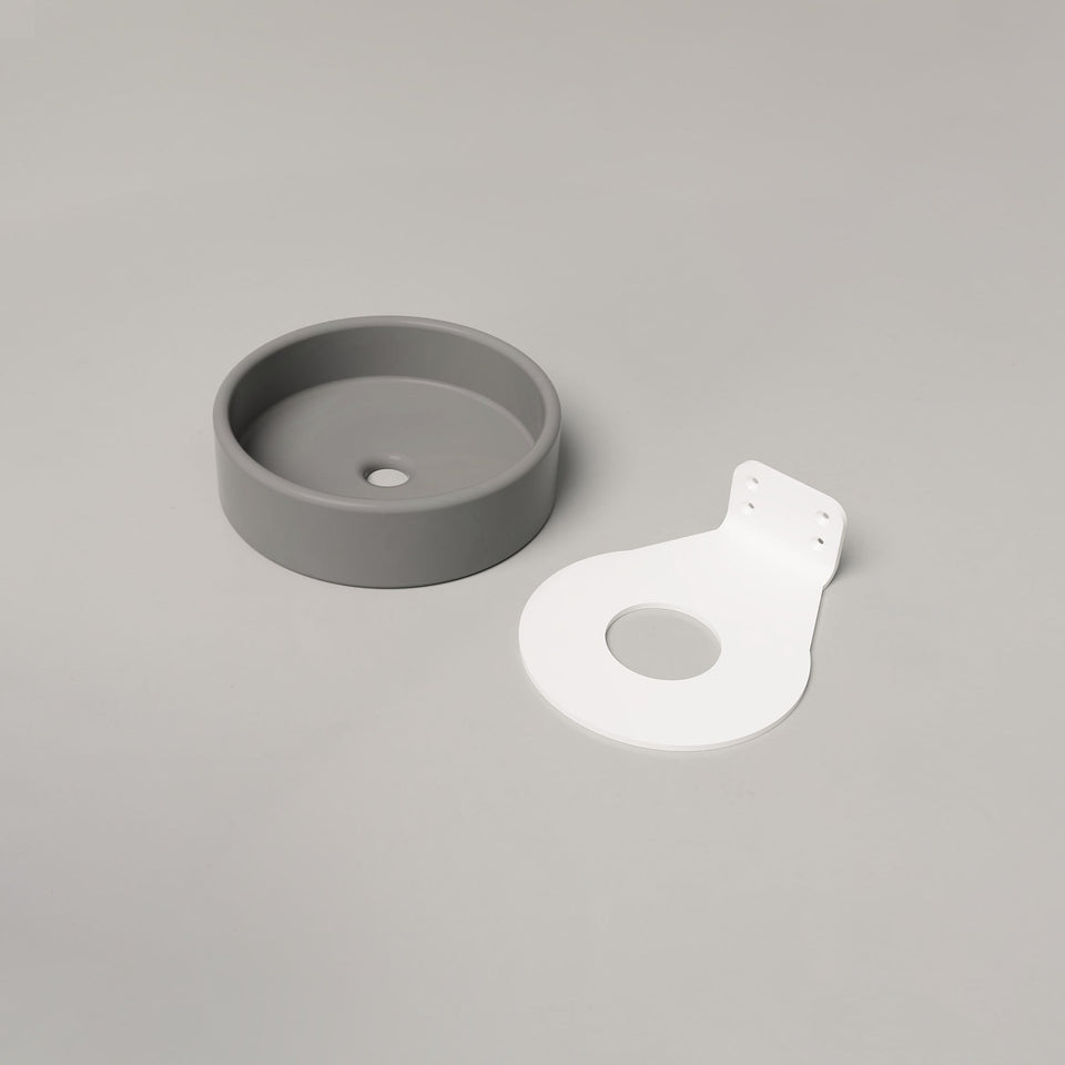 Nood Co Bowl Basin - Wall Hung - Sky Grey (BL1-2-0-SK)