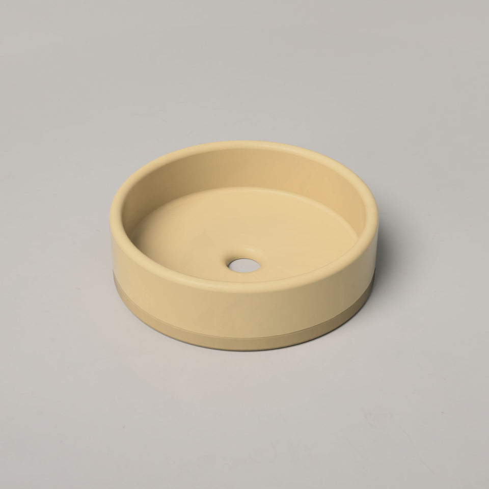 Nood Co Bowl Basin Two Tone - Custard / Surface (BL2-1-0-CU)