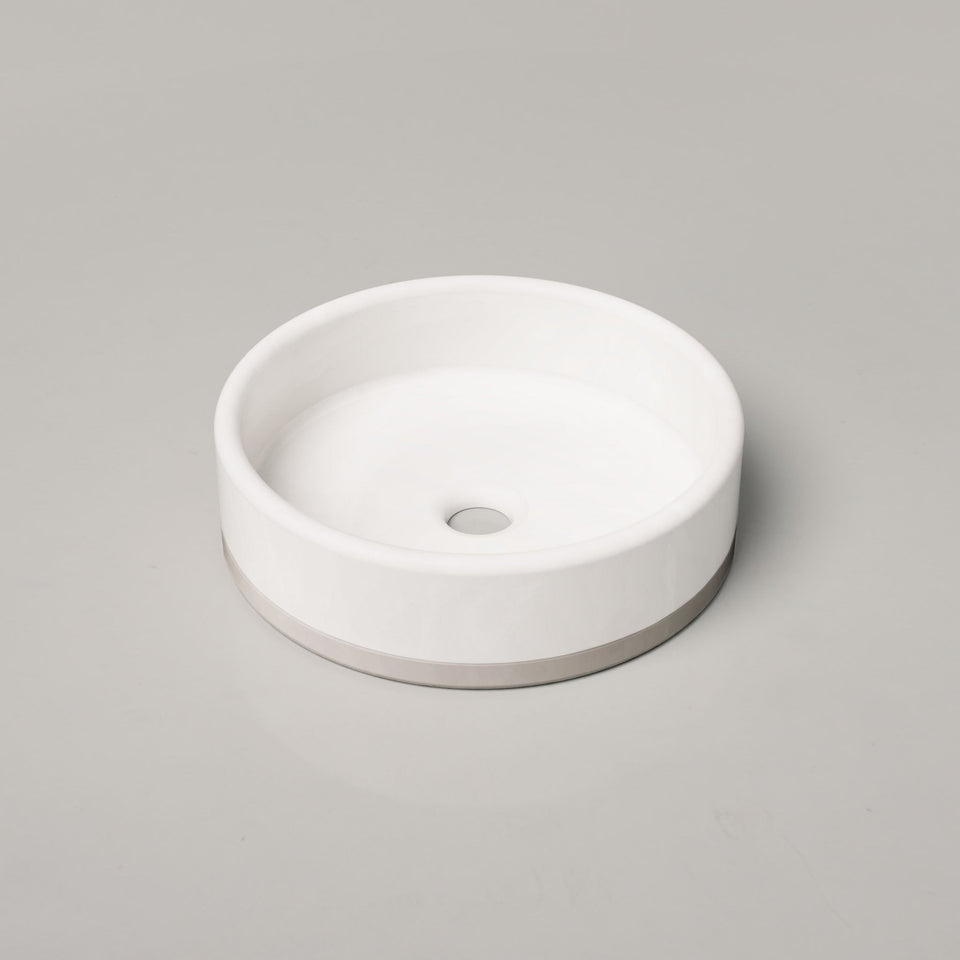 Nood Co Bowl Basin Two Tone - Ivory / Surface (BL2-1-0-IV)