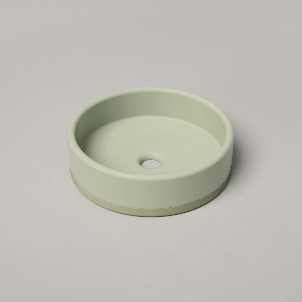 Nood Co Bowl Basin Two Tone - Surface Mount - Mint (BL2-1-0-MI)
