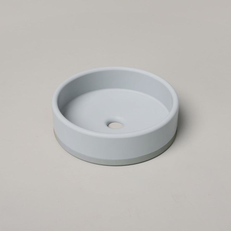 Nood Co Bowl Basin Two Tone - Powder Blue / Surface (BL2-1-0-PO)