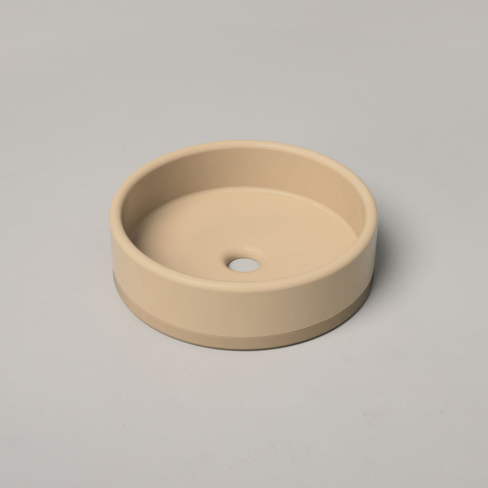 Nood Co Bowl Basin Two Tone - Sand / Surface (BL2-1-0-SA)