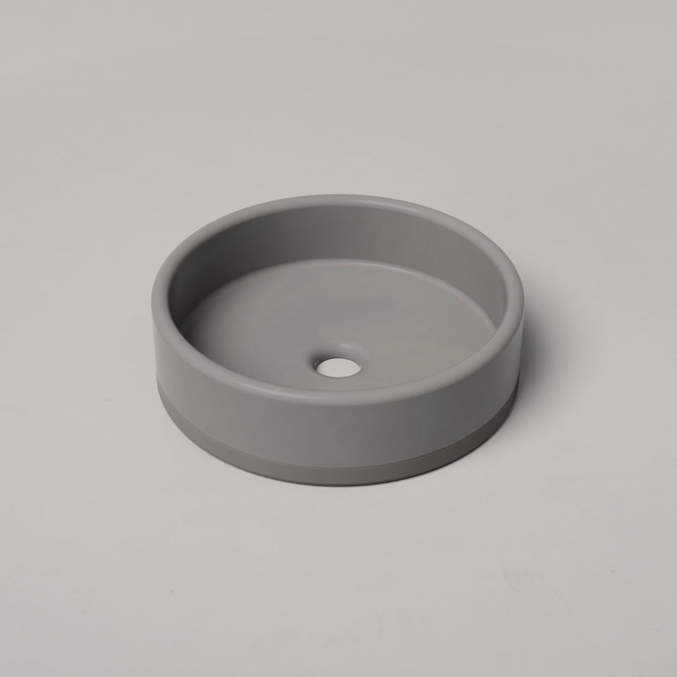 Nood Co Bowl Basin Two Tone - Sky Grey / Surface (BL2-1-0-SK)