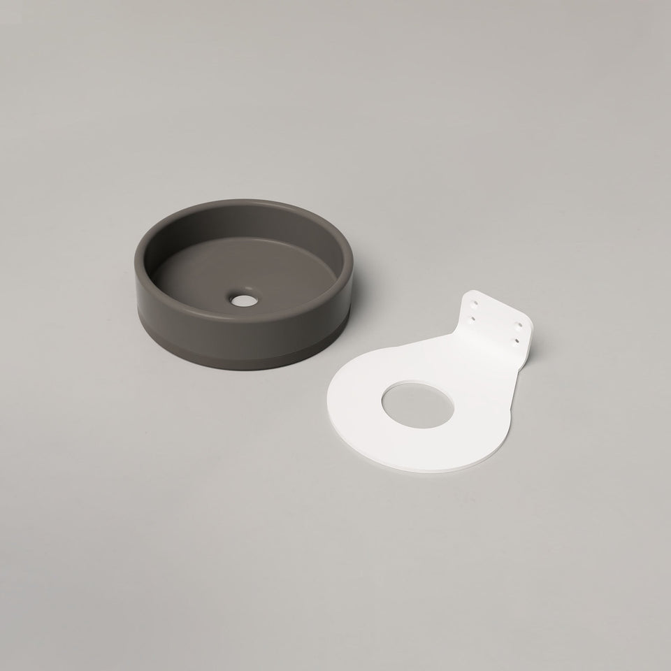 Nood Co Bowl Basin Two Tone - Mid Tone Grey / Wall (BL2-2-0-MG)