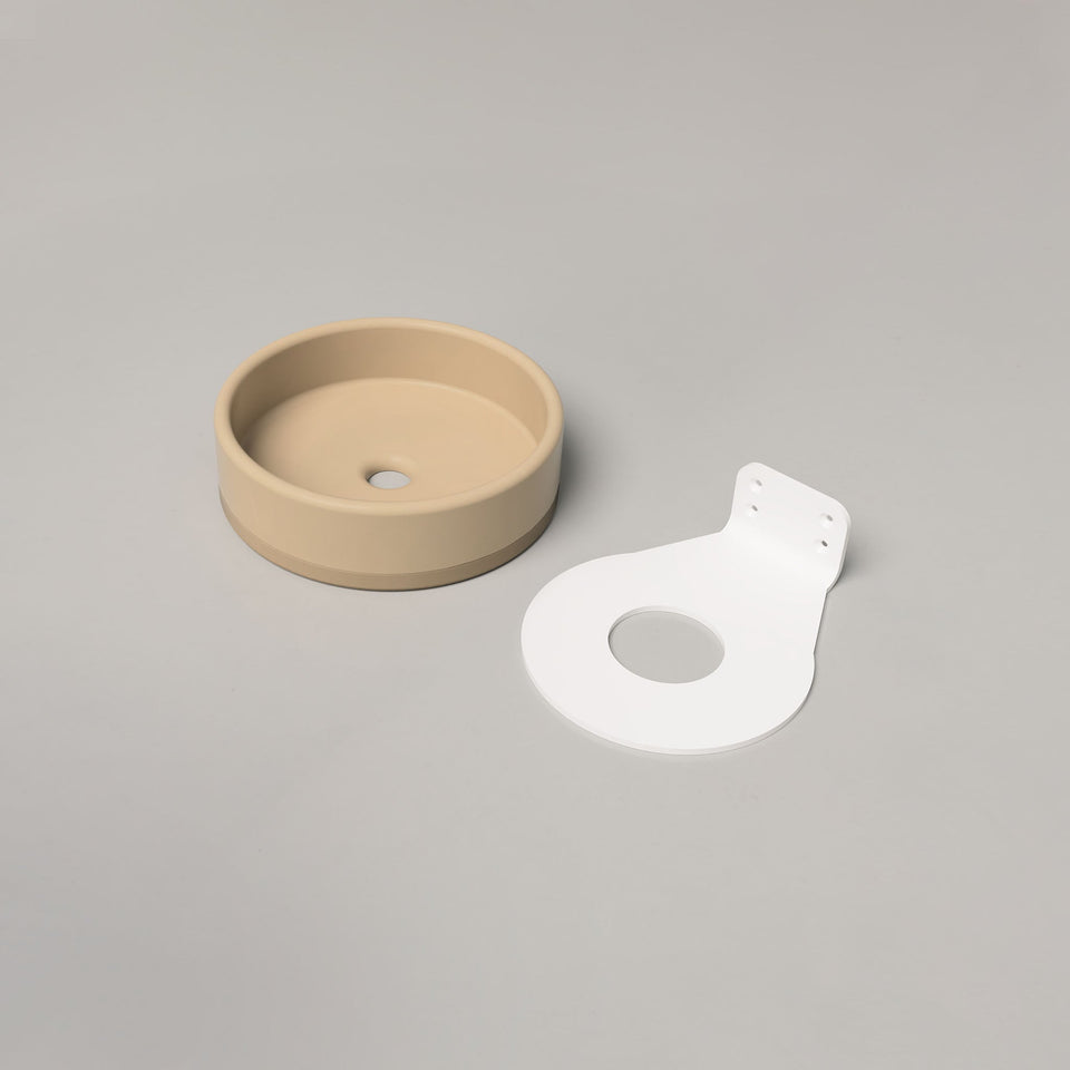 Nood Co Bowl Basin Two Tone - Wall Hung - Sand (BL2-2-0-SA)