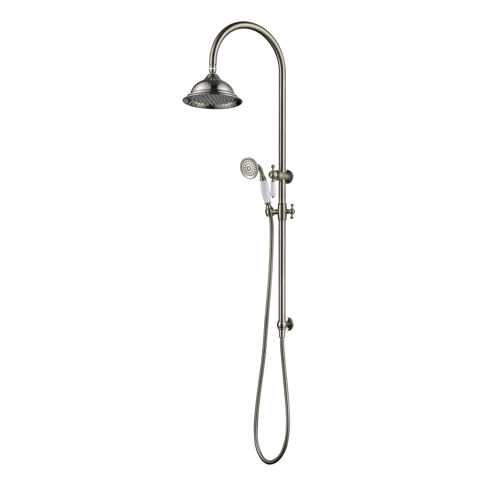 Modern National Bordeaux Shower Column Set - Brushed Nickel (BOR013BN)