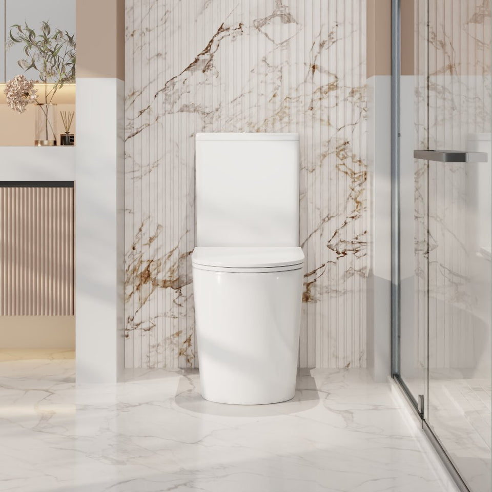 Berlin Tornado Rimless Quiet Flush Back To Wall Toilet Suite Gloss White - BP-T3_3.
