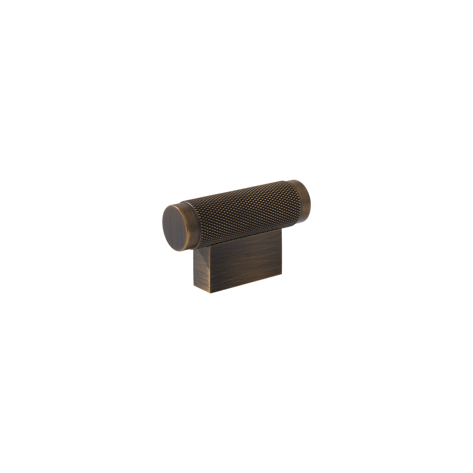 Momo Brighton 50mm Solid Brass Knurled T Knob Brushed