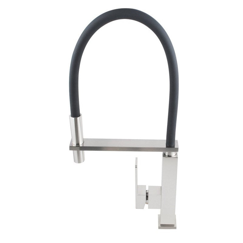 Aquaperla Ottimo Brushed Nickel 360° Swivel Kitchen Sink Mixer Tap Solid Brass Faucet (BU1032.KM)