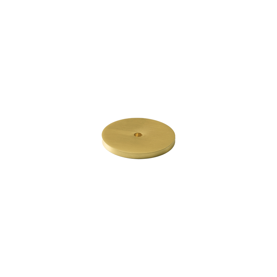 Momo Handles Bellevue Solid Brass Knob Backplate Brushed Satin Brass