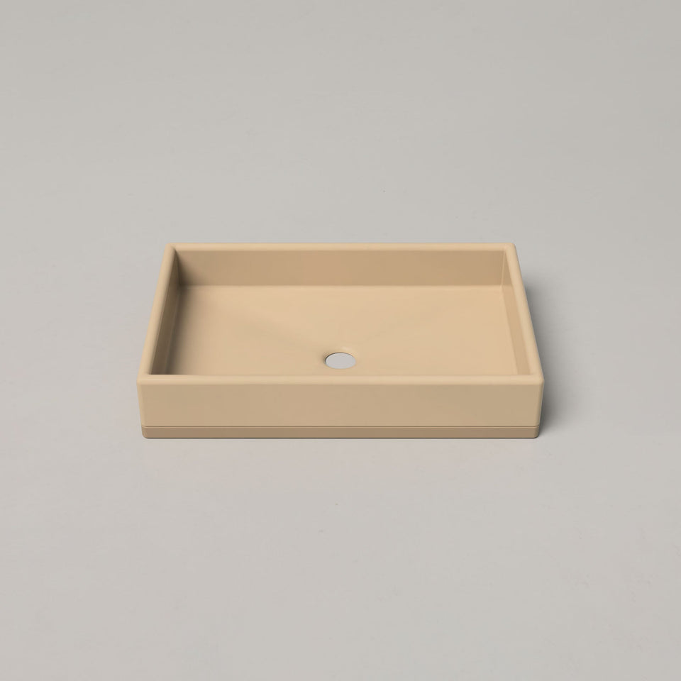 Nood Co Box Basin Two Tone - Surface Mount - Sand (BX2-1-0-SA)